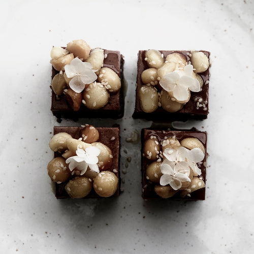 Heavenly Gluten-free Cacao Macadamia Brownies